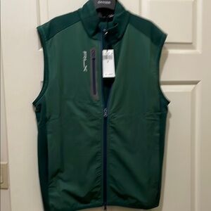 Ralph Lauren RLX men’s green gold vest (sz s)